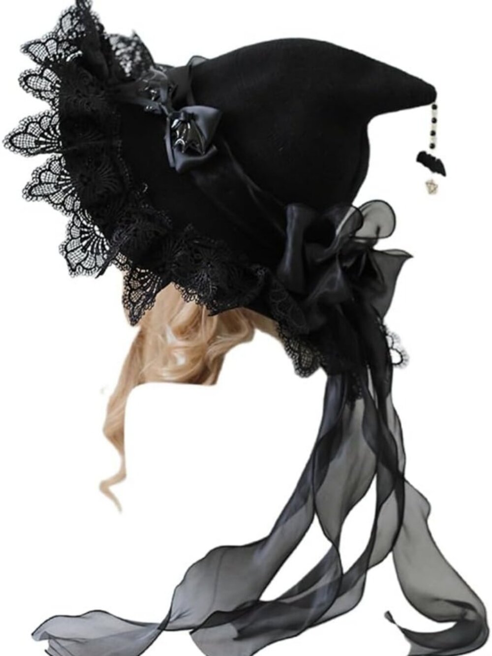 Magic Witch Hat for Women | Adult Halloween Costume Accessory | Cosplay Lolita